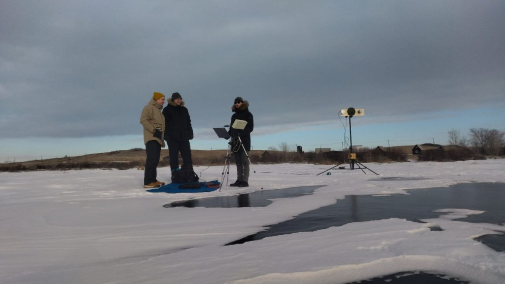Исследование ледового покрова на озерах Хакасского заповедника 