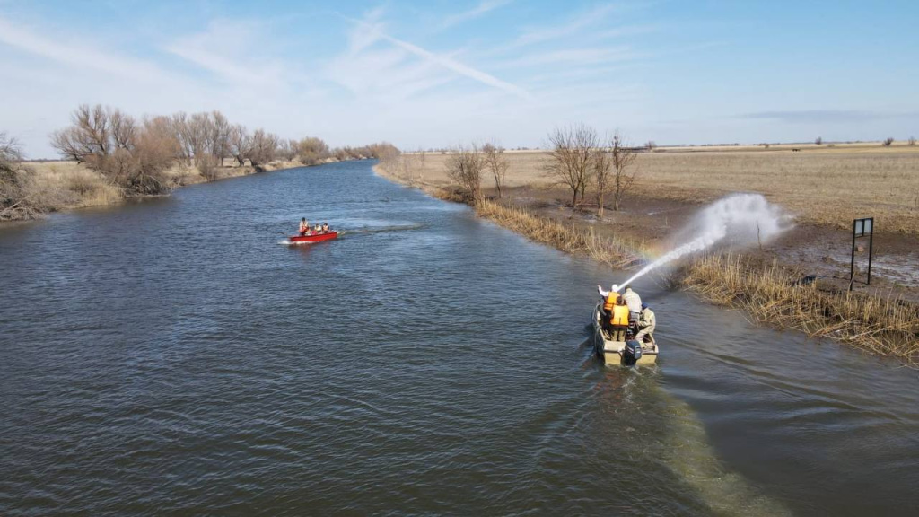 Учения в Астраханском заповеднике_Обжоровский участок