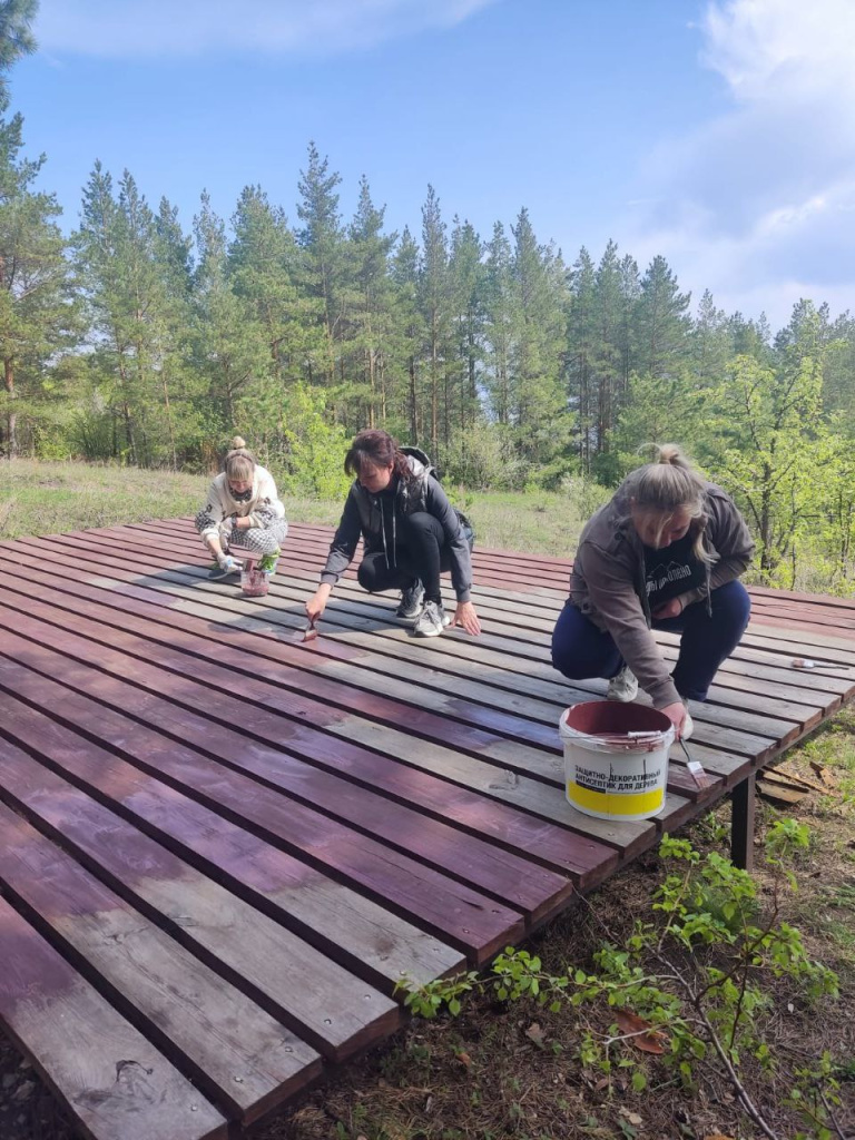 Субботник в зоне отдыха Шиловская лесостепь_Нацпарк Сенгилеевские горы