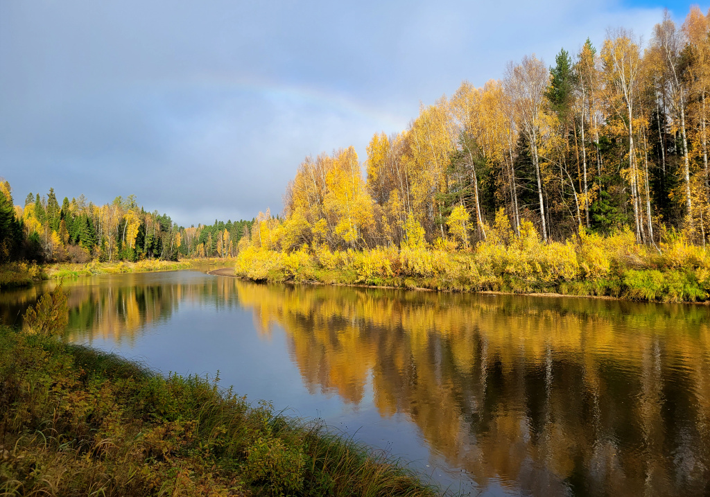 Река Малая Сосьва прекрасная в любое время года_Фото Александра Васина
